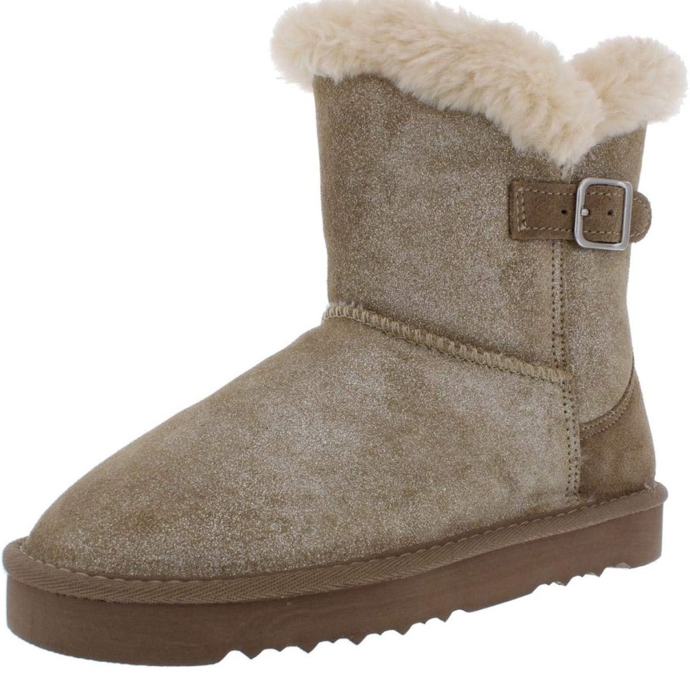 Style & Co. Womens Tiny 2 Suede Faux Fur